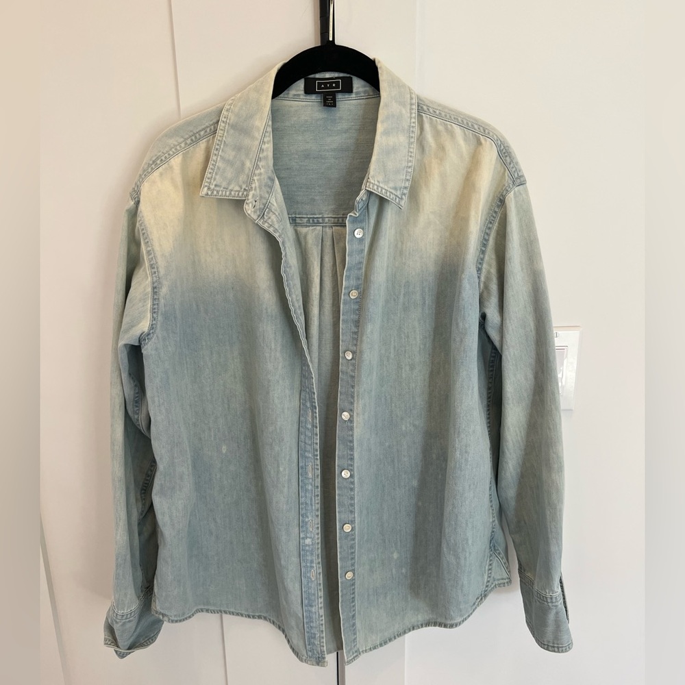 AYR Washed Denim Faded Buttondown